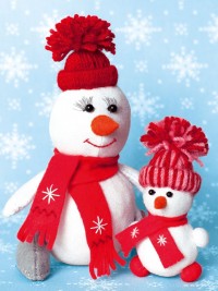 Набор для шитья текстильной игрушки СнегоМама + СнегоДочка - Дизайн-студия КУКЛА ПЕРЛОВКА