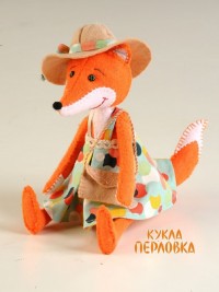 Набор для изготовления игрушки из фетра Модная Алиса - Дизайн-студия КУКЛА ПЕРЛОВКА